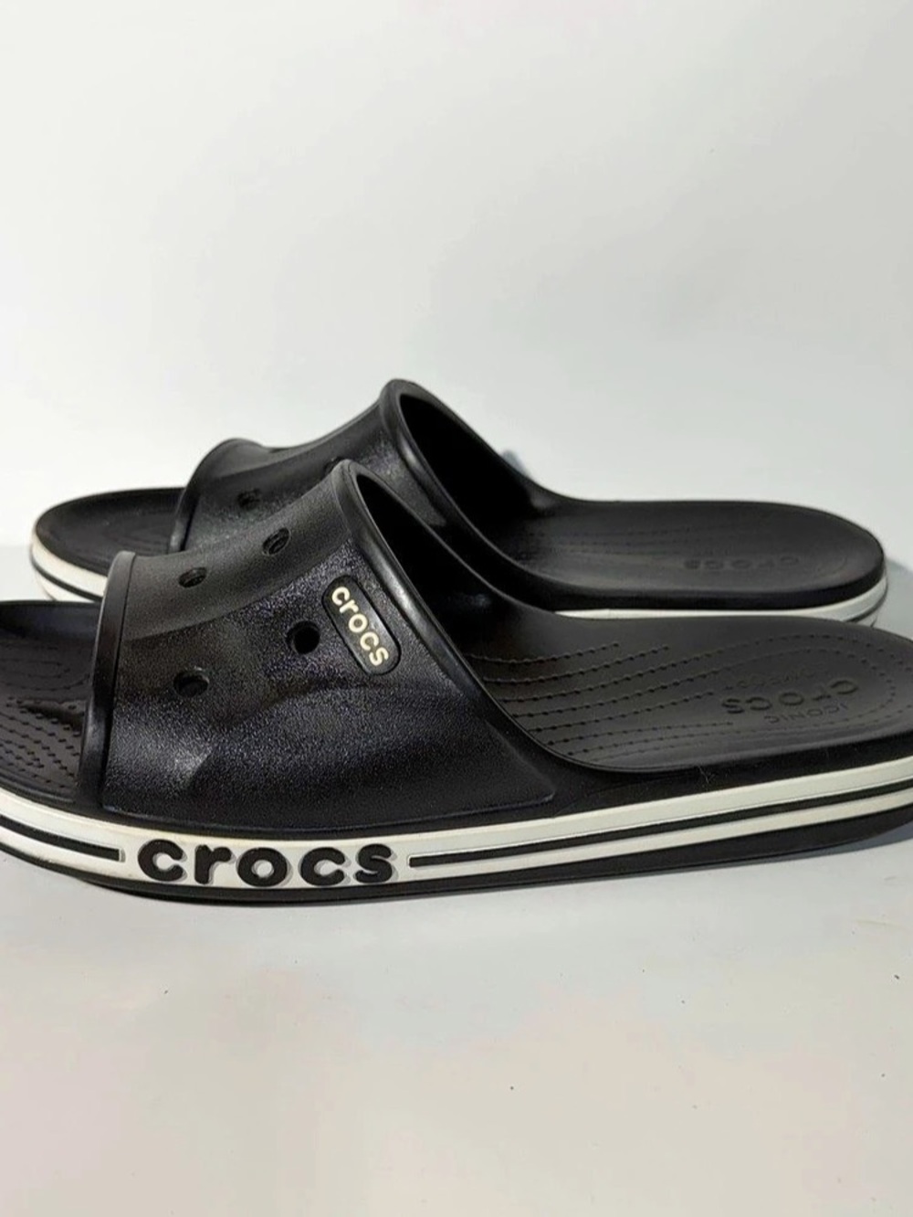Crocs Crocband Slide Crocband Slides Black & White US 12